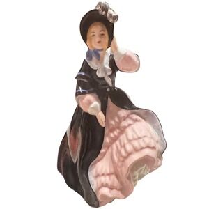 Vintage '60's Ceramic Lady Figurine Southern Belle Artist‎ signed Peg Cox 8"